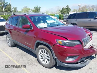 2019 Jeep Cherokee Latitude Plus with VIN 1C4PJMLB0KD231587, listed as a IAAI auction lot 42015017 with 116,463 mi miles and . Bid and sale history available at DreamBid. Image 1.