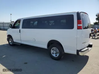 2019 Chevrolet Express Passenger LT with VIN 1GAZGPFG0K1196401, listed as a Copart auction lot 48614795 with 98,925 mi miles and Salvage Title. Bid and sale history available at carsss.com. Image 2.
