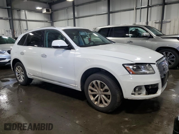 2015 Audi Q5 Premium Plus with VIN WA1LFAFP0FA127981, listed as a Copart auction lot 56475825 with 70,454 mi miles and Salvage title. Bid and sale history available at DreamBid. Image 4.