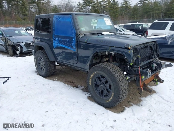 2018 Jeep Wrangler JK Sport with VIN 1C4AJWAG2JL830236, listed as a IAAI auction lot 41229139 with 81,315 mi miles. Bid and sale history available at carsss.com. Image 1.