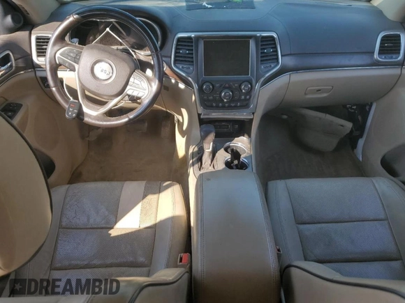 2017 Jeep Grand Cherokee Overland with VIN 1C4RJFCG9HC633011, listed as a Copart auction lot 48596125 with 0 mi miles and Salvage Title. Bid and sale history available at carsss.com. Image 8.