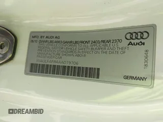 2010 Audi A5 Premium Plus z VIN WAULFAFR4AA079706, wystawiony jako IAAI lot #41804959 z przebiegiem 117 895 mil mil oraz . Historia ofert i sprzedaży dostępna na DreamBid. Obrazek 9.