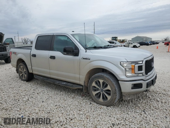 2019 Ford F-150 XL with VIN 1FTEW1EP4KKD68978, listed as a Copart auction lot 46304695 with Not Provided miles and Salvage Title. Bid and sale history available at DreamBid. Image 4.