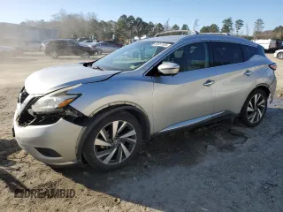 2016 Nissan Murano Platinum z VIN 5N1AZ2MH8GN154812, wystawiony jako Copart lot #88657935 z przebiegiem 158 359 mil mil oraz Szkoda całkowita • Salvage title. Historia ofert i sprzedaży dostępna na DreamBid. Obrazek 1.