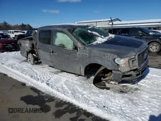 2018 Ford F-150 XL with VIN 1FTEW1EPXJFD77885, listed as a Copart auction lot 44845035 with Not Provided miles and Salvage Title. Bid and sale history available at carsss.com. Image 4.