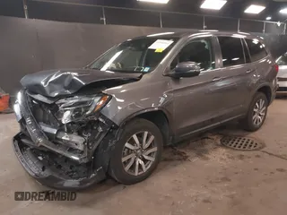 2019 Honda Pilot EX-L with VIN 5FNYF6H57KB062293, listed as a IAAI auction lot 41936964 with 93,012 mi miles and . Bid and sale history available at DreamBid. Image 2.