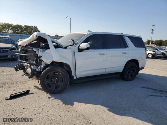 2022 Chevrolet Tahoe Commercial with VIN 1GNSKLED6NR276712, listed as a Copart auction lot 69554924 with 0 mi miles and Salvage Title. Bid and sale history available at carsss.com. Image 1.