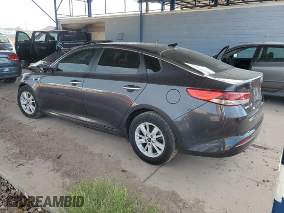 2018 Kia Optima LX z VIN KNAGT4L36J5213362, wystawiony jako Copart lot #56749365 z przebiegiem 122 662 mil mil oraz Szkoda całkowita • Salvage title. Historia ofert i sprzedaży dostępna na DreamBid. Obrazek 2.