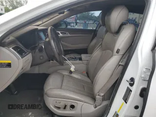 2017 Genesis G80 3.8L with VIN KMHGN4JE3HU172234, listed as a Copart auction lot 74680664 with 101,375 mi miles and Salvage Title. Bid and sale history available at carsss.com. Image 7.