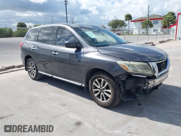 2014 Nissan Pathfinder Platinum with VIN 5N1AR2MN4EC703503, listed as a IAAI auction lot 41544972 with 162,287 mi miles and . Bid and sale history available at DreamBid. Image 1.