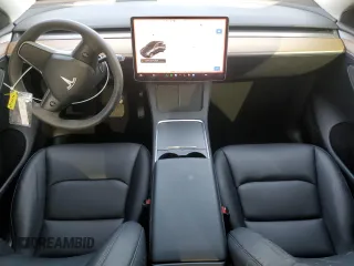 2024 Tesla Model Y Long Range with VIN 7SAYGAEE0RF018427, listed as a Copart auction lot 42455075 with 13,347 mi miles and Salvage Title. Bid and sale history available at DreamBid. Image 8.