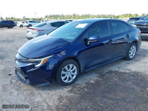 2024 Toyota Corolla Hybrid LE with VIN JTDBCMFE4RJ021466, listed as a IAAI auction lot 41976149 with 21,965 mi miles. Bid and sale history available at carsss.com. Image 2.