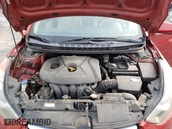 2011 Hyundai Elantra GLS with VIN KMHDH4AE1BU098653, listed as a Copart auction lot 61026235 with 142,046 mi miles and Clean title. Bid and sale history available at DreamBid. Image 11.