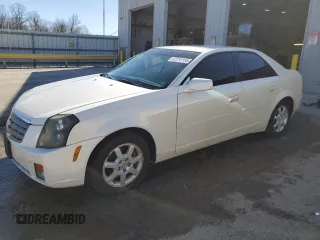 2005 Cadillac CTS with VIN 1G6DP567450220203, listed as a Copart auction lot 47215155 with 213,826 mi miles and Salvage Title. Bid and sale history available at carsss.com. Image 1.