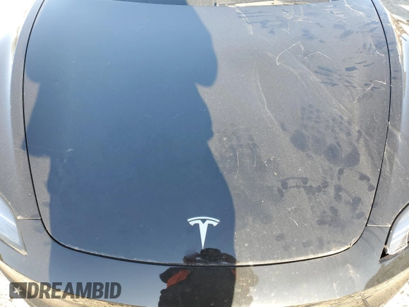 2024 Tesla Model 3 Long Range with VIN 5YJ3E1EB8RF756012, listed as a Copart auction lot 49694515 with 16,041 mi miles and Salvage Title. Bid and sale history available at DreamBid. Image 11.