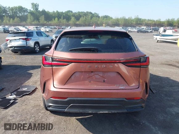2025 Lexus NX 350h Luxury with VIN 2T2HKCEZ6SC041792, listed as a IAAI auction lot 42568589 with 13,469 mi miles and . Bid and sale history available at DreamBid. Image 16.