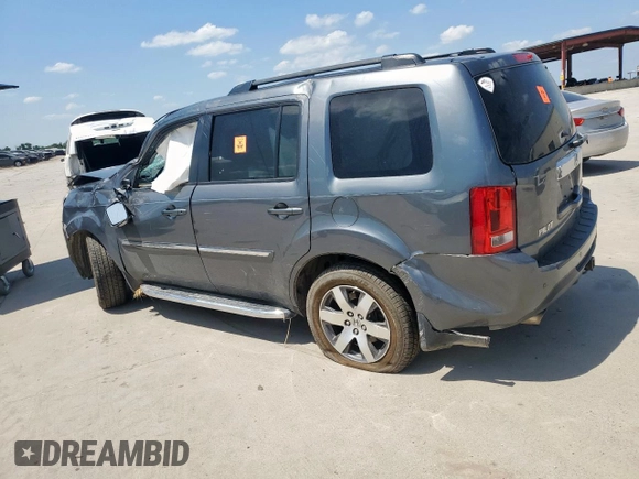 2013 Honda Pilot Touring z VIN 5FNYF3H97DB032389, wystawiony jako Copart lot #58387645 z przebiegiem Nie podano mil oraz Szkoda całkowita • Salvage title. Historia ofert i sprzedaży dostępna na DreamBid. Obrazek 2.
