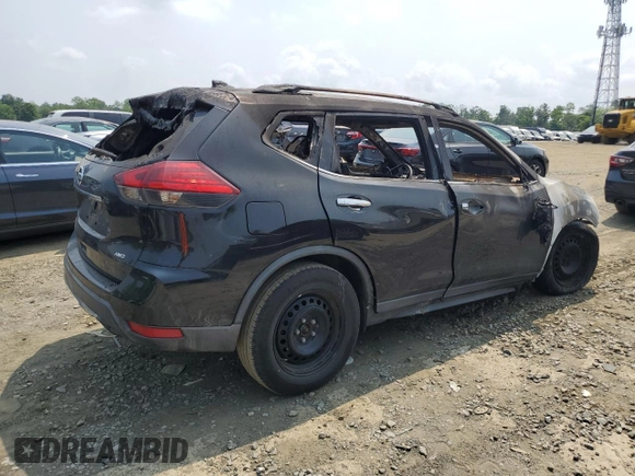 2017 Nissan Rogue S with VIN KNMAT2MV5HP529377, listed as a Copart auction lot 59687365 with Not provided miles and Salvage title. Bid and sale history available at DreamBid. Image 3.