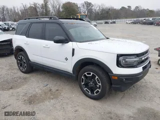 2024 Ford Bronco Sport Outer Banks with VIN 3FMCR9C63RRE32811, listed as a IAAI auction lot 41208841 with 11,618 mi miles. Bid and sale history available at carsss.com. Image 1.