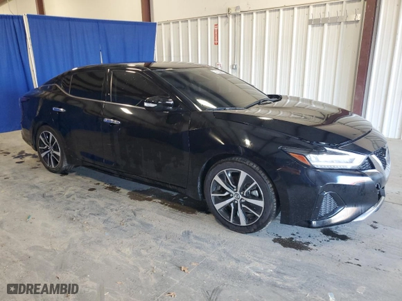 2021 Nissan Maxima SV with VIN 1N4AA6CV1MC514154, listed as a Copart auction lot 46594215 with 85,159 mi miles and Clean Title. Bid and sale history available at carsss.com. Image 4.