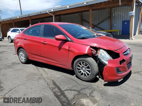 2013 Hyundai Accent GLS with VIN KMHCT4AE8DU365641, listed as a Copart auction lot 55042985 with 184,268 mi miles and Non Repairable. Bid and sale history available at carsss.com. Image 4.