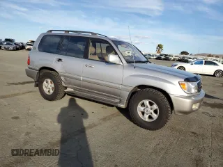 2000 Toyota Land Cruiser with VIN JT3HT05J3Y0091924, listed as a Copart auction lot 81252054 with 201,082 mi miles and Salvage Title. Bid and sale history available at carsss.com. Image 4.