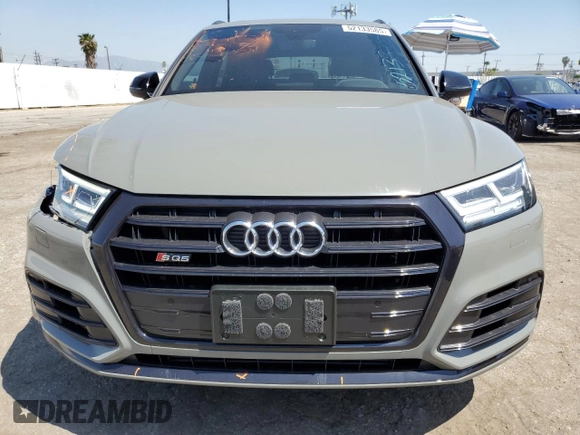 2020 Audi SQ5 Premium Plus with VIN WA1B4AFY6L2015167, listed as a Copart auction lot 52133585 with 27,887 mi miles and Salvage Title. Bid and sale history available at DreamBid. Image 5.