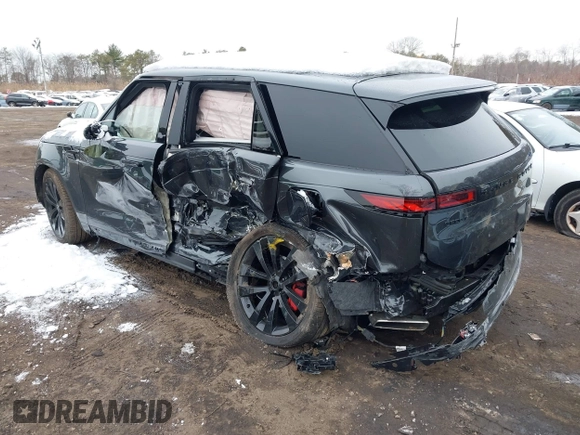 2025 Land Rover Range Rover Sport with VIN SAL1L9E44SA427599, listed as a IAAI auction lot 41548751 with 2,276 mi miles and . Bid and sale history available at DreamBid. Image 3.