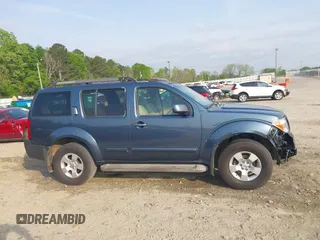 2005 Nissan Pathfinder LE with VIN 5N1AR18UX5C745525, listed as a IAAI auction lot 42041750 with 258,684 mi miles and . Bid and sale history available at DreamBid. Image 13.