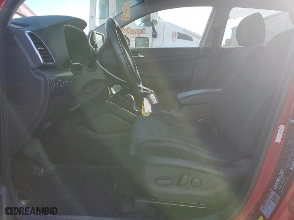 2021 Hyundai Tucson Sport with VIN KM8J3CAL1MU402030, listed as a Copart auction lot 45308835 with 41,442 mi miles and Salvage Title. Bid and sale history available at carsss.com. Image 7.