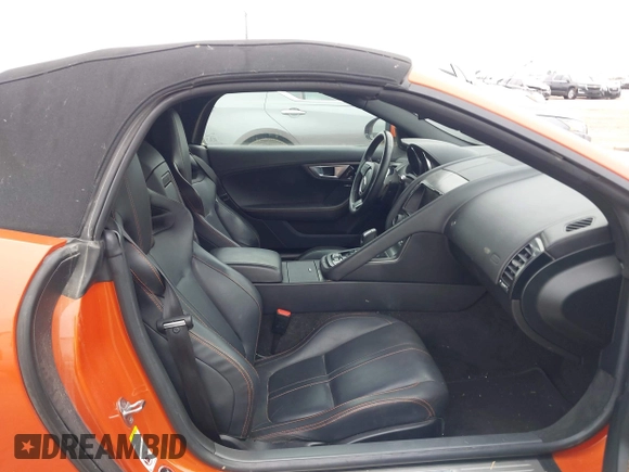 2014 Jaguar F-Type V6 with VIN SAJWA6E77E8K06989, listed as a IAAI auction lot 41286537 with 54,977 mi miles and . Bid and sale history available at DreamBid. Image 8.