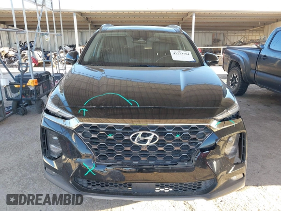2019 Hyundai Santa Fe Ultimate with VIN 5NMS53AA3KH039879, listed as a IAAI auction lot 41223704 with 71,169 mi miles. Bid and sale history available at carsss.com. Image 12.