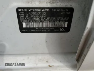 2017 Mitsubishi Mirage ES z VIN ML32F3FJ5HHF06662, wystawiony jako Copart lot #54325135 z przebiegiem 119 771 mil mil oraz Tytuł czysty. Historia ofert i sprzedaży dostępna na DreamBid. Obrazek 12.