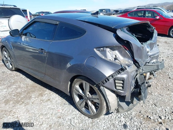2016 Hyundai Veloster with VIN KMHTC6AD9GU264048, listed as a IAAI auction lot 41634443 with 103,758 mi miles. Bid and sale history available at carsss.com. Image 3.