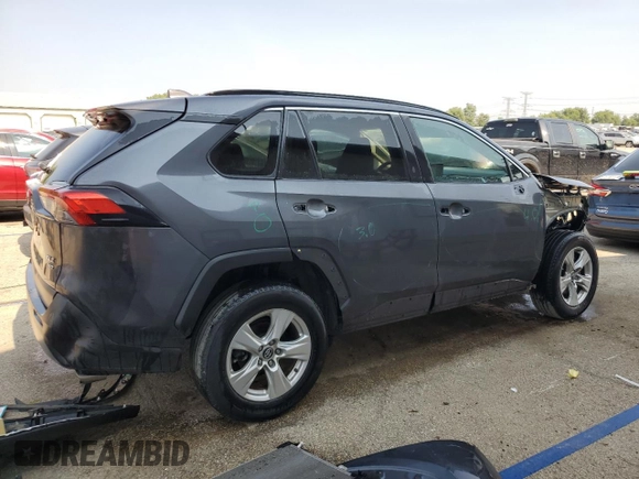 2020 Toyota RAV4 XLE with VIN 2T3P1RFV2LW131823, listed as a Copart auction lot 60246235 with 27,365 mi miles and Salvage title. Bid and sale history available at DreamBid. Image 3.