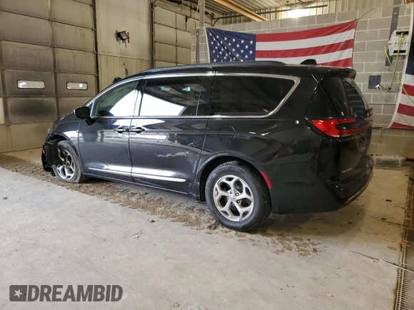 2023 Chrysler Pacifica Limited with VIN 2C4RC3GGXPR503876, listed as a Copart auction lot 45938445 with 12,606 mi miles and Salvage title. Bid and sale history available at DreamBid. Image 2.