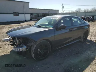 2025 Honda Civic Sport with VIN 2HGFE2F51SH523862, listed as a Copart auction lot 52955205 with 3,874 mi miles and Salvage title. Bid and sale history available at DreamBid. Image 1.