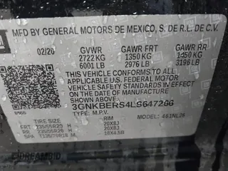 2020 Chevrolet Blazer RS z VIN 3GNKBERS4LS647266, wystawiony jako IAAI lot #41830369 z przebiegiem 79 098 mil mil oraz . Historia ofert i sprzedaży dostępna na DreamBid. Obrazek 9.