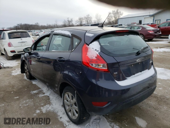 2013 Ford Fiesta SE with VIN 3FADP4EJ6DM175559, listed as a Copart auction lot 37837244 with Not Provided miles and Clean Title. Bid and sale history available at DreamBid. Image 2.