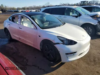 2022 Tesla Model 3 Long Range with VIN 5YJ3E1EB1NF120607, listed as a Copart auction lot 46216825 with 22,850 mi miles and Non Repairable. Bid and sale history available at carsss.com. Image 4.
