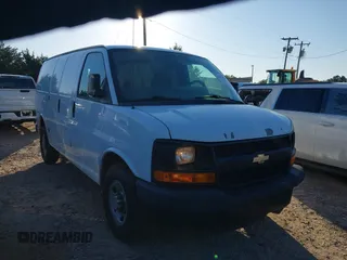 2012 Chevrolet Express Cargo Van with VIN 1GCWGFFA1C1147791, listed as a IAAI auction lot 41993608 with 206,853 mi miles. Bid and sale history available at carsss.com. Image 1.