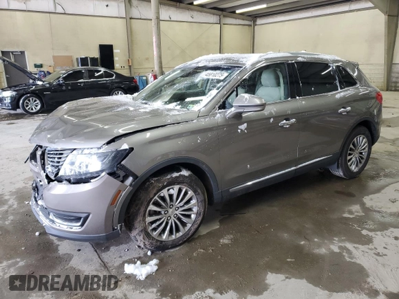2017 Lincoln MKX Select with VIN 2LMPJ6KR4HBL38960, listed as a Copart auction lot 45810275 with 88,953 mi miles and Salvage Title. Bid and sale history available at carsss.com. Image 1.