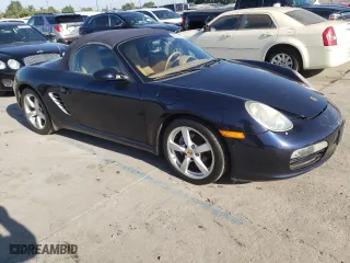 2007 Porsche Boxster with VIN WP0CA29887U711673, listed as a Copart auction lot 77713664 with 49,854 mi miles and Salvage Title. Bid and sale history available at carsss.com. Image 4.