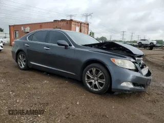 2008 Lexus LS 460 with VIN JTHBL46FX85054681, listed as a Copart auction lot 61207375 with 174,753 mi miles and Salvage title. Bid and sale history available at DreamBid. Image 4.
