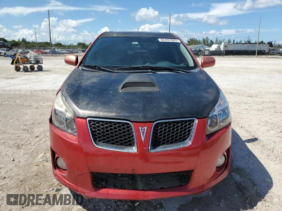 2009 Pontiac Vibe GT with VIN 5Y2SR67059Z410910, listed as a Copart auction lot 62497825 with 180,431 mi miles and Clean title. Bid and sale history available at DreamBid. Image 5.