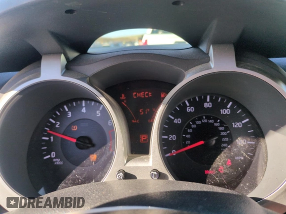 2013 Nissan Juke SV with VIN JN8AF5MV9DT211373, listed as a Copart auction lot 53078655 with Not Provided miles and Salvage Title. Bid and sale history available at carsss.com. Image 9.