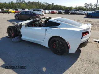2019 Chevrolet Corvette Z51 1LT with VIN 1G1YH2D79K5123924, listed as a Copart auction lot 54783395 with Not provided miles and Salvage title. Bid and sale history available at DreamBid. Image 2.