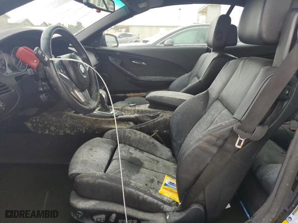 2010 BMW 6 Series 650i with VIN WBAEB5C56AC225217, listed as a Copart auction lot 74073014 with 0 mi miles and Salvage Title. Bid and sale history available at carsss.com. Image 7.