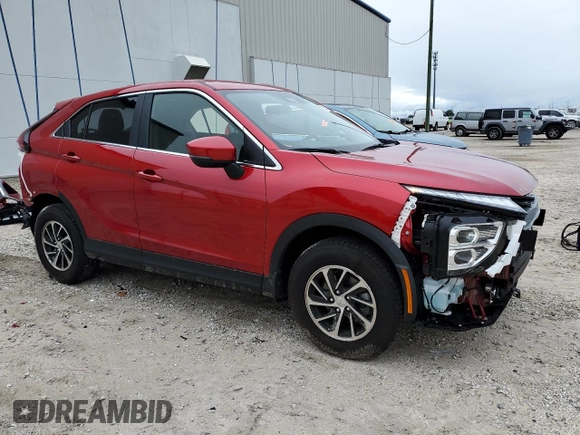 2024 Mitsubishi Eclipse Cross ES with VIN JA4ATUAAXRZ047520, listed as a Copart auction lot 73938724 with 7,563 mi miles and Salvage title. Bid and sale history available at DreamBid. Image 4.