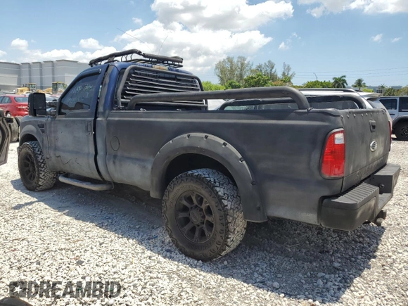 2008 Ford F-250 with VIN 1FDNF20528EA56592, listed as a Copart auction lot 58045595 with 156,228 mi miles and Clean title. Bid and sale history available at DreamBid. Image 2.